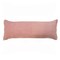 Laddha Home Designs 36" Pink Solid Fringe Lumbar Throw Pillow
